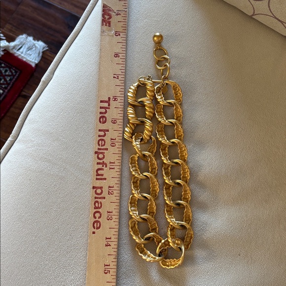 Anne Klein | Gold tone twisted rope weighty necklace - Picture 6 of 8